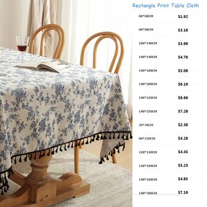 <span class=keywords><strong>Tovaglia</strong></span> da pranzo in <span class=keywords><strong>pizzo</strong></span> francese Vintage blu rosa stampa floreale <span class=keywords><strong>tovaglia</strong></span> <span class=keywords><strong>di</strong></span> <span class=keywords><strong>lino</strong></span> <span class=keywords><strong>di</strong></span> cotone <span class=keywords><strong>con</strong></span> nappine - Product Image 3