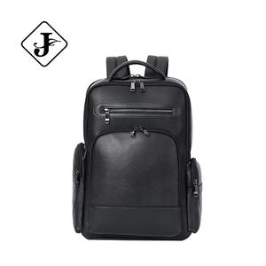 Sac à <span class=keywords><strong>dos</strong></span> en cuir véritable pour homme, grand format, pour ordinateur portable 15 pouces, avec logo personnalisé, pour les voyages d'affaires - Product Image 1
