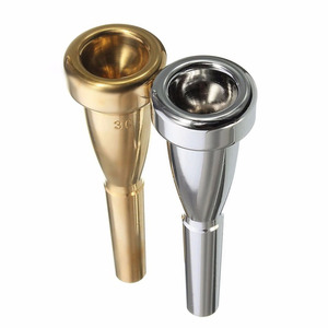 Embouchure de <span class=keywords><strong>trompette</strong></span> 3C plaquée argent, design tête de balle avec gravure, pour saxophones et bassons <span class=keywords><strong>Bach</strong></span> - Product Image 3