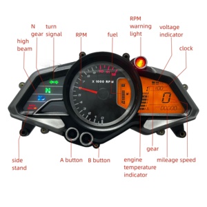 Repuesto para motocicleta velocímetro digital tablero eléctrico de <span class=keywords><strong>moto</strong></span> para <span class=keywords><strong>Bajaj</strong></span> <span class=keywords><strong>Pulsar</strong></span> 125ns 160ns 200ns 125 160 <span class=keywords><strong>200</strong></span> ns - Product Image 2