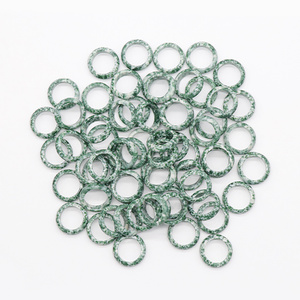 27-28mm Natürliche Kristall-Rundringe Sortierte Mehrfarbige Ringe Steinanhänger Perfekt für Handgemachten Schmuck Geschenke - Product Image 3