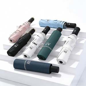 Hot Sale Wholesale Full Automatic Custom logo Rain 3 <b>Fold</b> Umbrella for the Rain - Product Image 6