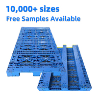 Paleta de Plástico Modular de 3 Niveles, 96x48, HDPE Reciclado, Resistente, Entrada de 4 Vías, No Estándar, para Uso Industrial en EE. UU.