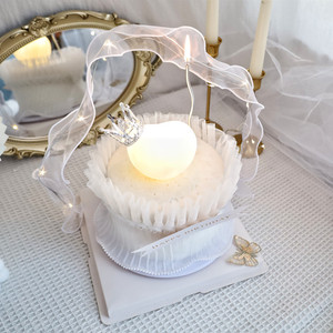 Honey And Sweetness Heart Shaped Cake Ornament Acrylic Valentine's Day Birthday Cake Decoration Fairy Style Cake Plugin - Product Image 2