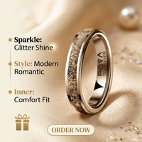 Bague de mariage en tungstène 4 mm couleur argent avec incrustation de poussière blanche, ajustement confortable, bijoux de fiançailles et d'anniversaire pour couples