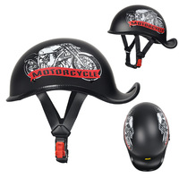 Casque de sécurité ouvert SMR SMRZX306 Retro Light Cruiser American Ducktail - Unisexe, universel, toutes saisons, étanche, design sportif