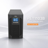 Système d'alimentation sans interruption (ASI) 3 kVA en ligne à double conversion avec batterie intégrée pour serveur de centre de données