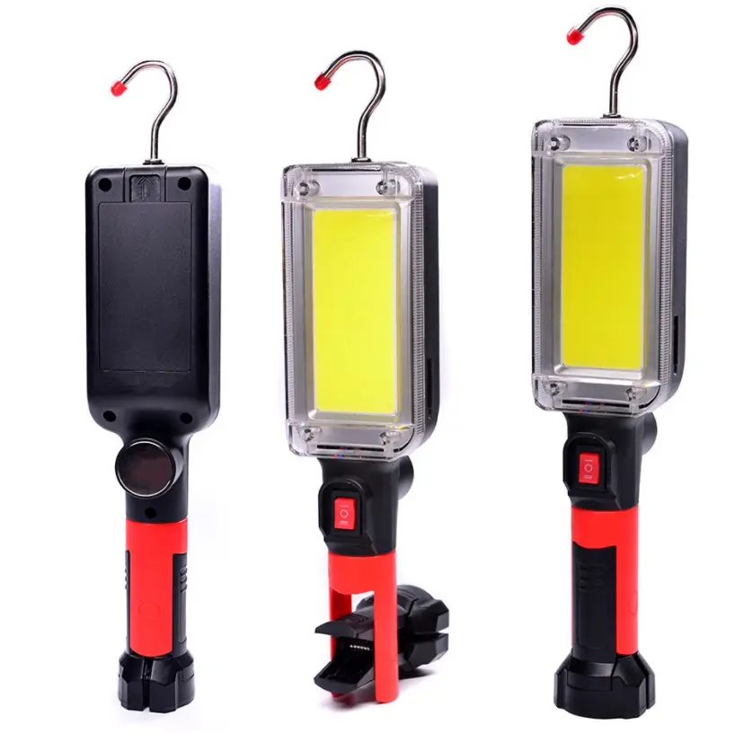 1000LM Portable LED Work Light Hook Magnet Camping Lamp COB USB Rechargeable 18650 hook Lantern Waterproof Flashlight Torch