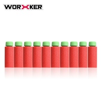 Dardos Cortos de Espuma Worker Toy Gen2, Peso Ligero y Pesado, con Soporte, Último Modelo, Paquete de 200