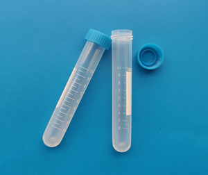 Tubo de centrífugo de fundo redondo, plástico com tampa de parafuso para laboratório 10 15 25 50 100 120ml - Product Image 3