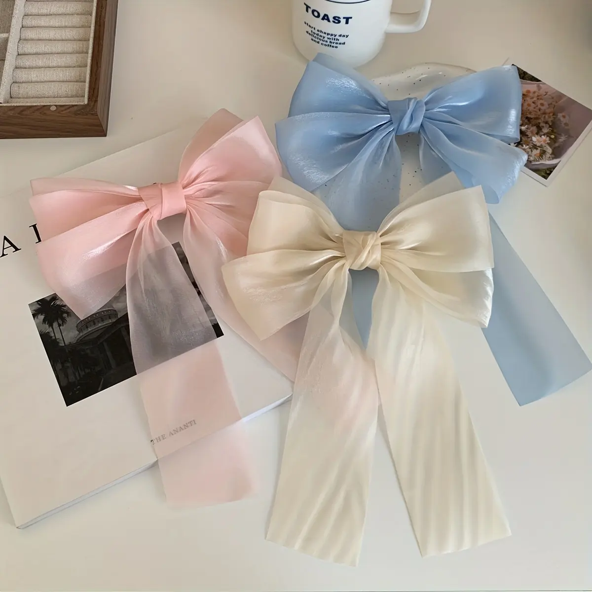 Bán buôn thanh lịch Bowknot tóc Clip tùy chỉnh pháp barrettes cho phụ nữ thời trang thời trang ACCESSORIZE với Ribbon kim loại mỗi ngày