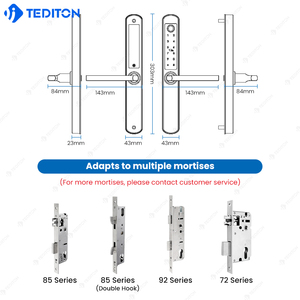 Cerradura inteligente ttlock fechadura kết hợp kỹ thuật số Nhôm Vân tay thông minh khóa cửa trước - Product Image 6