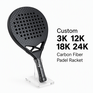 Raquette de <span class=keywords><strong>padel</strong></span> en fibre de carbone 3K 12K 18K personnalisée à faible MOQ avec finition sablée, légère et de haute qualité pour club de <span class=keywords><strong>padel</strong></span> - Product Image 1