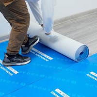 Rollo de Lámina Protectora para Pisos, Aislamiento para Obras de Construcción, Césped Artificial para Conciertos, 100% Poliéster Nuevo