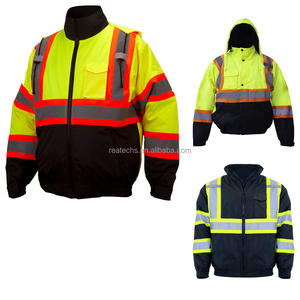 Service OEM – Vêtements de travail unisexes en polyester haute visibilité, réfléchissants, imperméables, coupe-vent, à faible teneur en formaldéhyde, avec détection par aiguille, qualité supérieure - Product Image 5
