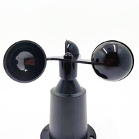 Anemómetro de Tipo Copa, Material ASA, Sin Aspas, Servidor Libre, Cero Mantenimiento, Sensor de Velocidad del Viento para Exteriores, para Campos de Golf