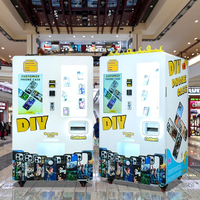 Caiyunjuan Maßgefertigter Verzinkter Stahl Automatischer Verkaufsautomat SDK-Funktion 27-Zoll-Display Multi-Zahlungsmöglichkeiten für Mobiltelefone