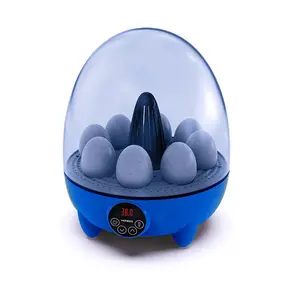 8 Eggs Automatic temperature controlled incubators with transparent LED covers for household chick mini automatic incubators