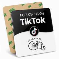 Carte NFC personnalisée avec puce NTAG213 13,56 MHz, carte NFC TikTok, appuyez pour obtenir la qualification de membre d'hôtel 5 étoiles