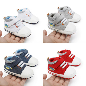 Chaussures de marche pour nouveau-nés, chaussures de marche à semelle souple pour bébés, chaussures en toile pour tout-petits, baskets pour garçons - Product Image 2