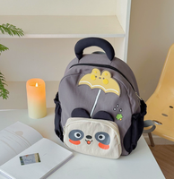 Sac à dos léger pour enfants avec fermeture éclair, motif lapin de dessin animé mignon, idéal pour la maternelle (garçons et filles)