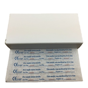 Agujas de Cartucho Desechables de Acero Inoxidable de 0.3mm y 0.35mm para Tatuajes, Tipo Shader y <span class=keywords><strong>Magnum</strong></span>, 50 Unidades/Caja, Forma Redonda/Cruzada/En Arco, Esterilizadas - Product Image 2