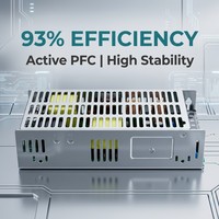 Fuente de Alimentación Conmutada de 350W 48V, Sin Ventilador, PFC Activo, Diseño Anti-reflujo, Convertidor AC/DC, Alta Eficiencia, Carga Dinámica Única