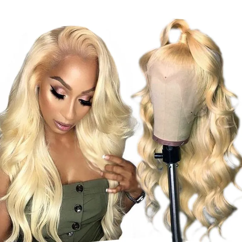 XBL new arrival ombre nice short human lace wig,free shipping virgin human hair weave cuticle ombre 1b/613 body wave wig