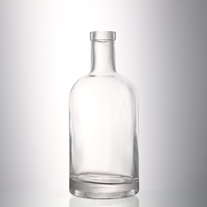 Fina personalizado fondo redondo claro vacío espíritu de Alcohol <span class=keywords><strong>Vodka</strong></span> 1L botella de vidrio botella de <span class=keywords><strong>licor</strong></span> - Product Image 2