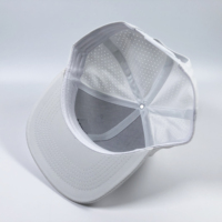 Haute qualité personnalisé Performance Snapback chapeau Pvc Patch 6 panneau découpé au Laser trou blanc casquette de Baseball hommes extérieur étanche Gorras