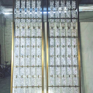 קו מים זורמים דפוס צבע זכוכית לבנים תלוי חתיכת ציפוי לבנים זכוכית דקורטיבית מחוסמת עבור מחיצת מסך - Product Image 6