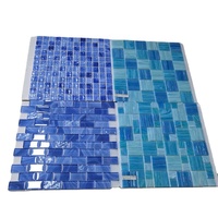 Carreaux de piscine en verre bleu, modèle, prix bon marché, fabrication pour la piscine
