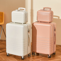 Ensemble de 6 valises de voyage unisexe en ABS de haute qualité, 12/14/16/20/24/28 pouces, avec roulettes pivotantes, prix usine, pour l'aéroport