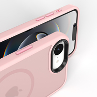 Coque de téléphone pour iPhone 16E, antichoc, 2 en 1, TPU PC, pare-chocs, chargeur sans fil, toucher lisse