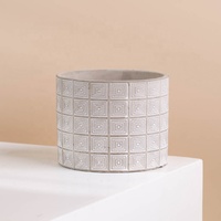 Yingyuanwang — Pots de ciment ronds, cylindre, Style rétro, pour plantes, décoration de maison, jardinière, en céramique, béton