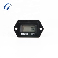 Compteur d'heures numérique réinitialisable mini LCD étanche IP68 certifié ETL/TUV/CE pour tondeuse à gazon, tronçonneuse, pompe à eau
