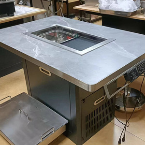 Mesa de Barbacoa y Hot Pot de Estilo Nuevo Personalizada con Parrilla de Barbacoa sin Humo para Uso en Restaurantes - Product Image 5