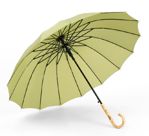 Parapluie droit à poignée en bambou en forme de J japonais à l'<span class=keywords><strong>ancienne</strong></span> de style vintage à ouverture semi-automatique - Product Image 6