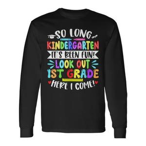 T-shirt a maniche lunghe per bambini dell'asilo, unisex, girocollo, con stampa digitale, per il ritorno a scuola, laurea - Product Image 1