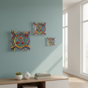 Placas DE ARTE Fusion en varios tamaños 14cm 18cm 23cm-diversas dimensiones para una decoración elegante - Product Image 3