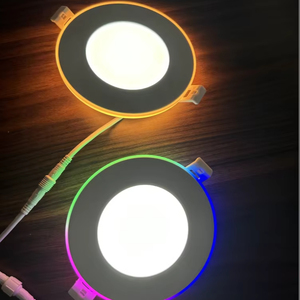 Lõm 4 inch LED ánh sáng tại chỗ RGB ánh sáng ban đêm 2000k Wafer Slim Led Downlight nồi ánh sáng với Google Alexa - Product Image 1
