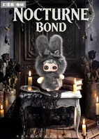 Nouvelles figurines de collection Baby Three IP 100% authentiques, série Yuna Nocturne Overture V2, boîte de 8 pièces, figurines en vinyle et peluches, style gothique, breloques lapin.
