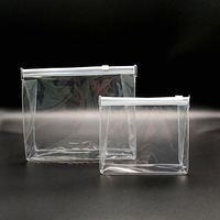 Gros personnaliser petit moyen grand clair portable goo sac en PVC de qualité pour cosmétiques et autres emballages