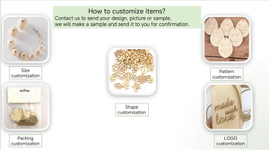 Copeaux de bois de pin naturel de taille personnalisée non finis pour la décoration intérieure de bricolage - Product Image 6