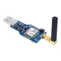 Modul Quad-band GSM GPRS SIM800 Untuk Modul BT Nirkabel Pesan SMS Dengan Antena Modul catu daya USB ke GSM