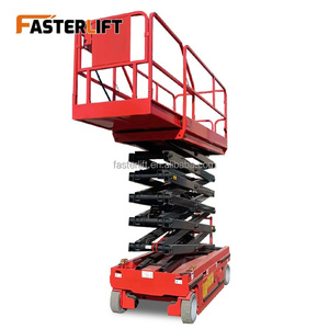 Faster Lift FL Model 6-16m Mobile Small Scissor Lift Elektrik Hidrolik Kapasitas 130KG Tinggi Maksimum 20m - Product Image 5
