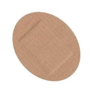 Oval-shaped elastic fabric latex-free bandage, oval-shaped dotted bandage, small <b>face</b> bandage, wound dressing. - Product Image 1