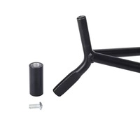 Support triangulaire pour moto en acier inoxydable, support latéral robuste pour moto tout-terrain, ajustement universel, antirouille, garantie de 6 mois