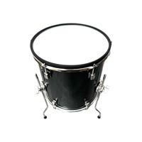 14*14-inch Adjustable Wooden Electronic Floor Tom Drum Dual-zone 3-layer Net Head and Frame