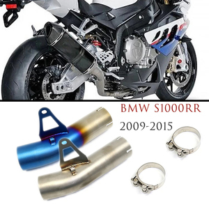 Système d'échappement pour moto S1000RR 2009 - 2016, silencieux 60 mm en acier inoxydable, tuyau de liaison intermédiaire - Product Image 1